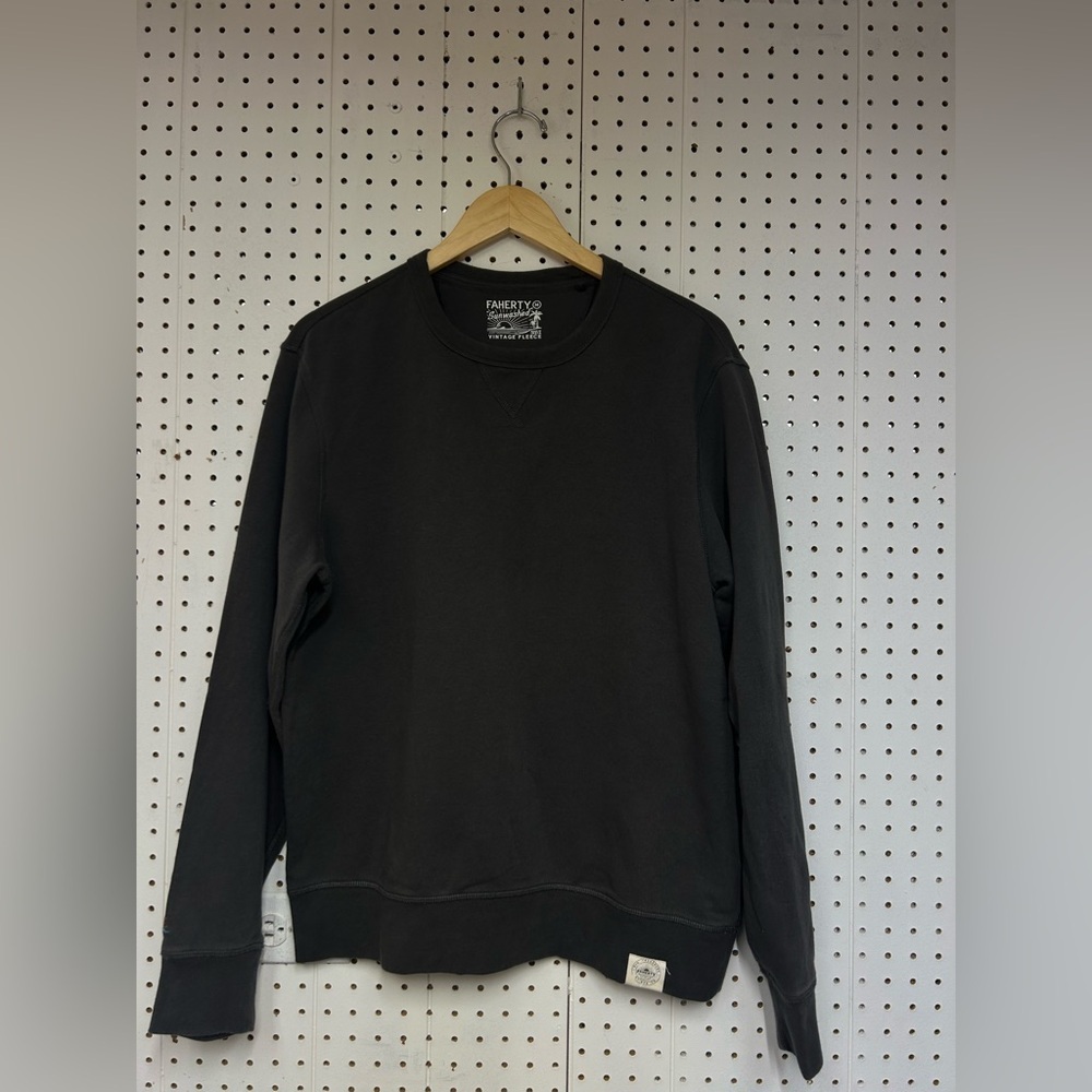 Faherthy Sun washed Vintage Fleece Crewneck Sweatshirt